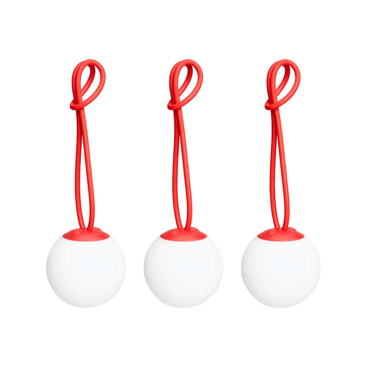 Fatboy - Bolleke Mini Hanglamp, rood (set van 3)