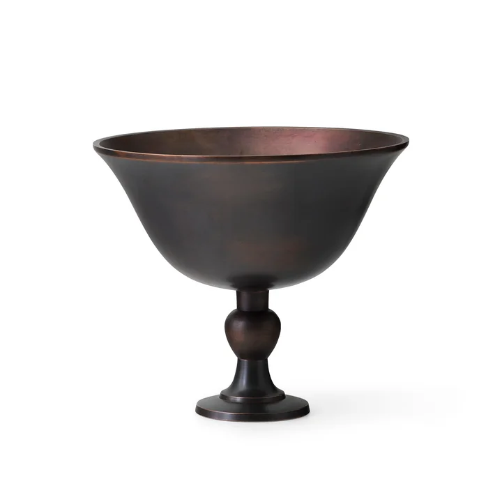 Audo - Pavot kom, h 17.6 cm, donkerbruin