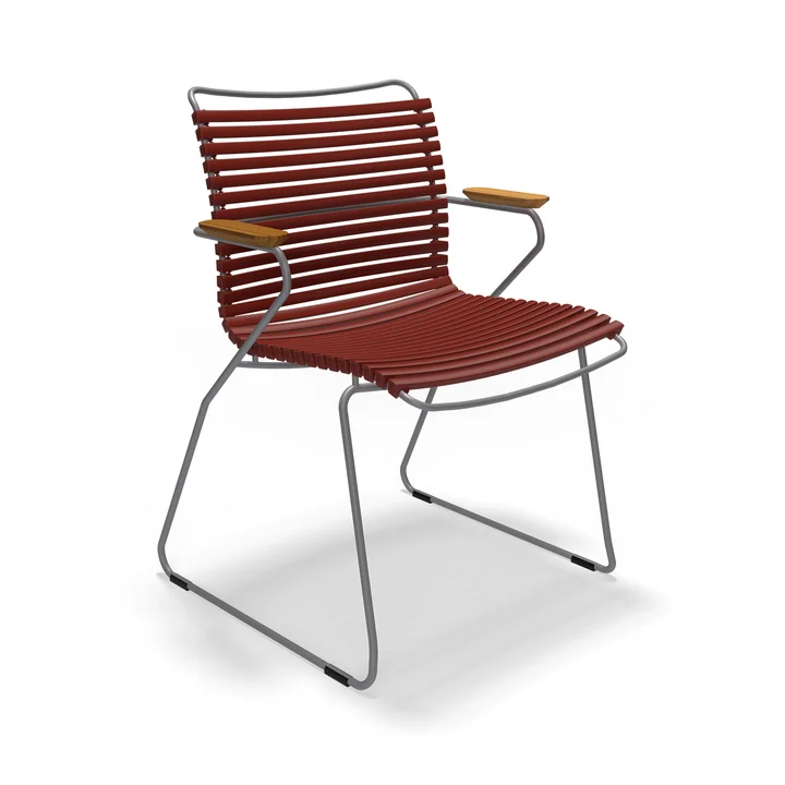 HOUE - CLICK Outdoor Dining stoel met lage rugleuning, paprika