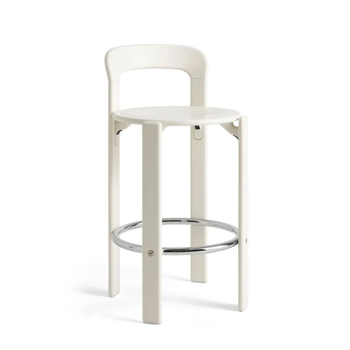 HAY - Rey Barkruk, 65 cm, cream white (standaard glijders)
