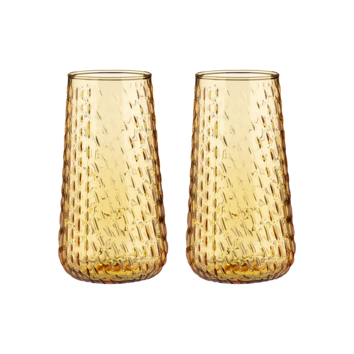 Marimekko - Syksy Glas, lang 180 ml, honing (set van 2)