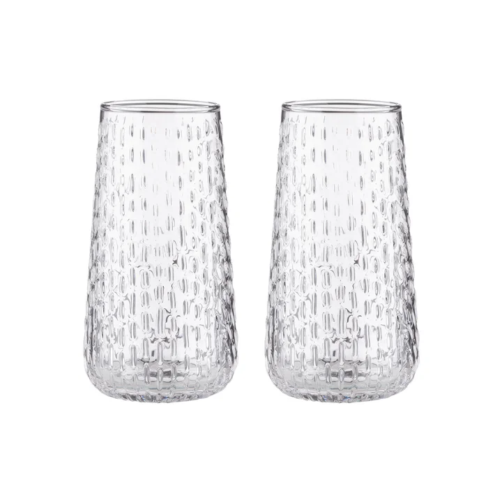 Marimekko - Syksy Glas, lang 180 ml, helder (set van 2)