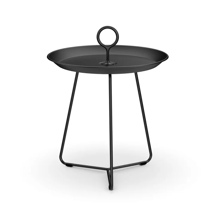 HOUE - Eyelet Bijzettafel, Ø 45 cm, zwart