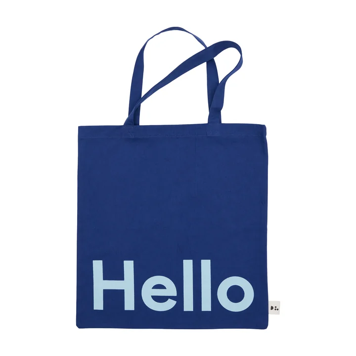 Design Letters - AJ Favourite Draagtas, Hello / midnight blue