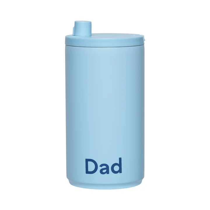 Design Letters - Travel Mok, 0,35 l, Dad / lichtblauw