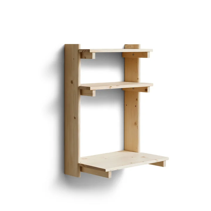 Form & Refine - Beam 3 wandgemonteerd secretaire, 60 x 167 cm, mat gelakt grenen