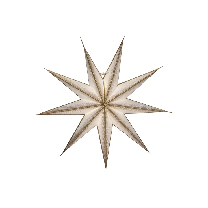 House Doctor - 9 Point Kerstster Ø 45 cm, gebroken wit / champagne