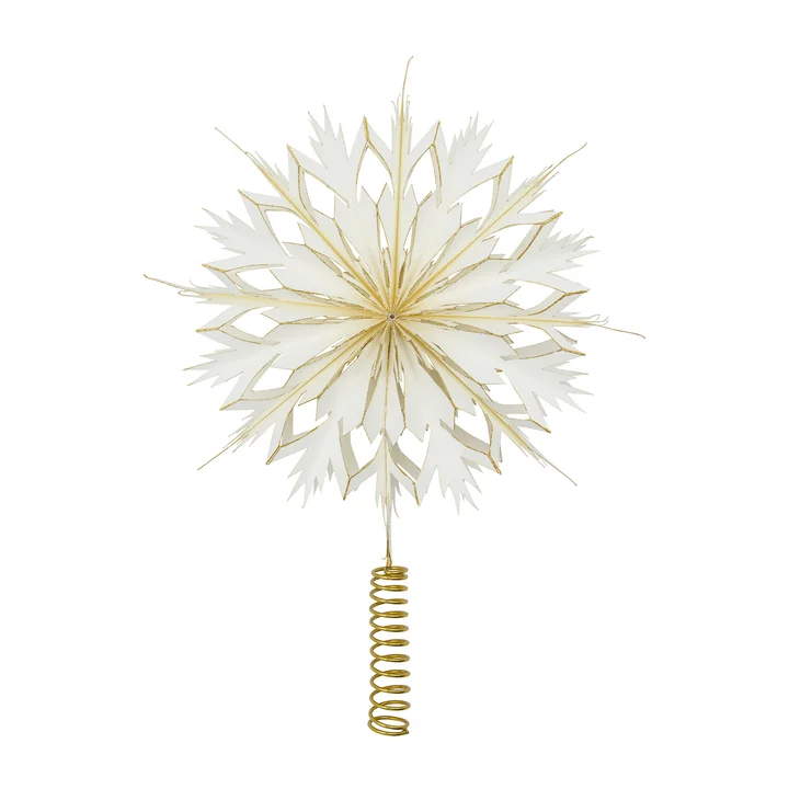 House Doctor - Alsta kerstboom ster, Ø 25 cm, wit/goud