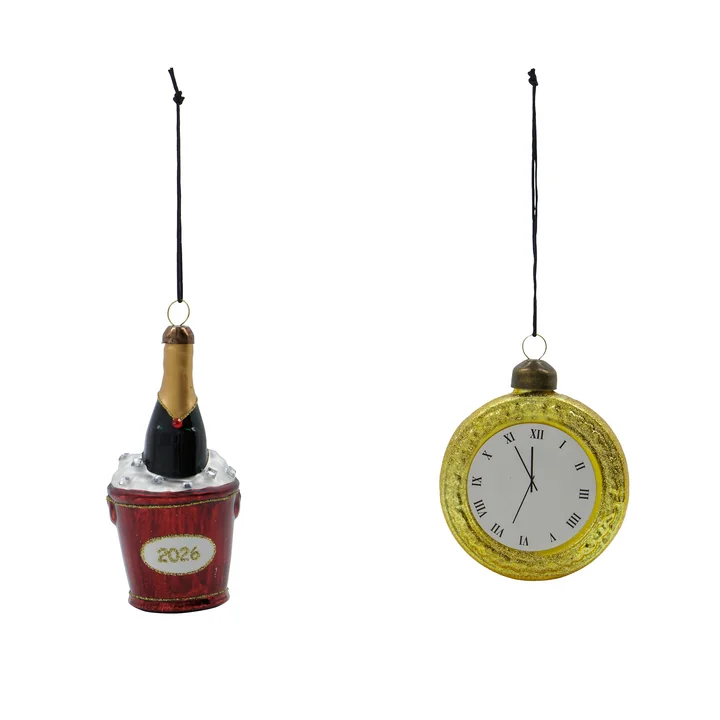 House Doctor - New Year 2026 Ornamenten, goud