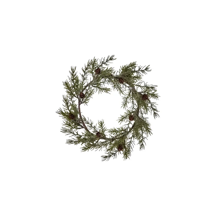 House Doctor - Torch Krans, Ø 35 cm, groen