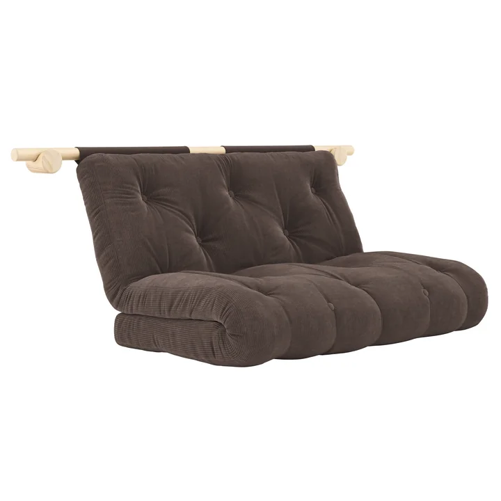 Karup Design - Hooked 135 Slaapbank incl. Bravo matras 135 x 200 cm, chocolade