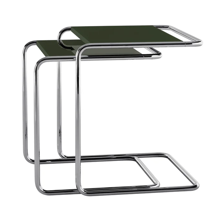 Thonet - B 97 Serious Tafelset, titanium / grafietgroen (set van 2) (JS. by Jil Sander)