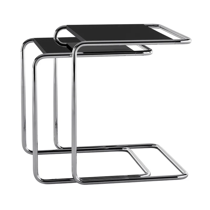 Thonet - B 97 Serious Tafelset, titanium / grafietzwart (set van 2) (JS. by Jil Sander)