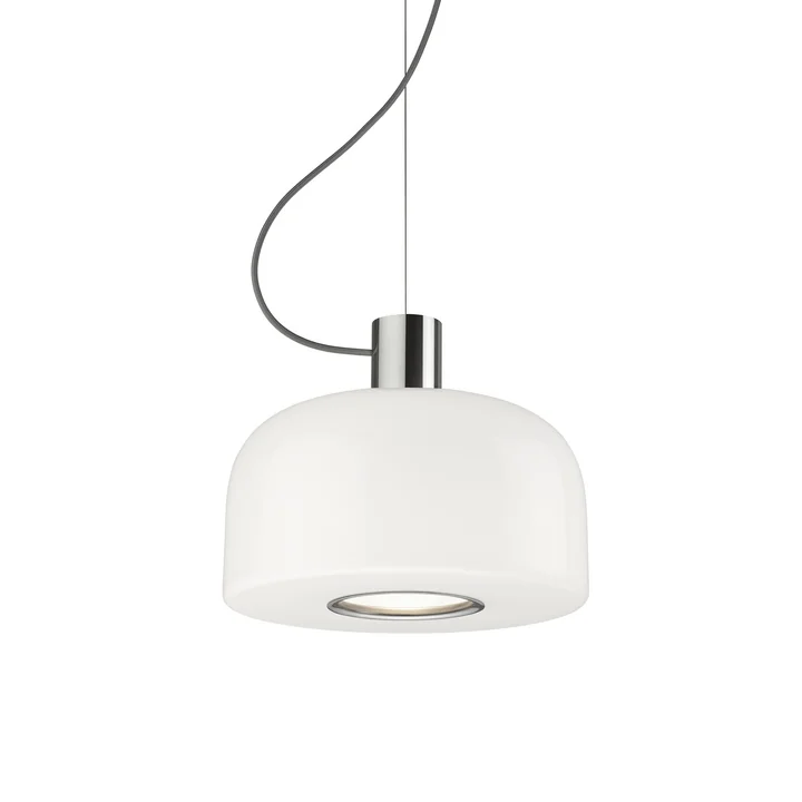 Flos - Bellhop S1 Glazen hanglamp, helder aluminium