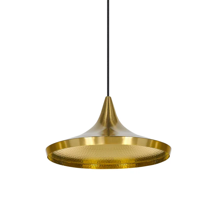 Tom Dixon - Beat Light Brede LED hanglamp, messing