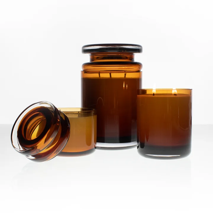 Serax - Mystique geurkaars met deksel, amber