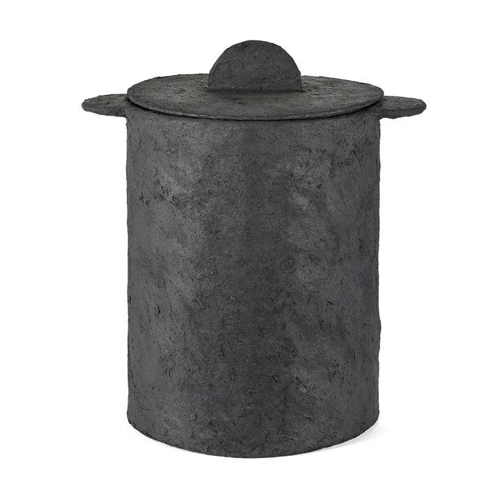 Serax - Aarde wasmand met linnenzak L, zwart