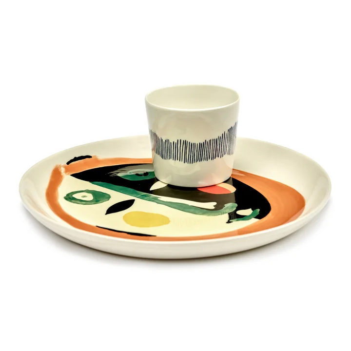 Serax - Feest gezicht 1 bord M, mix