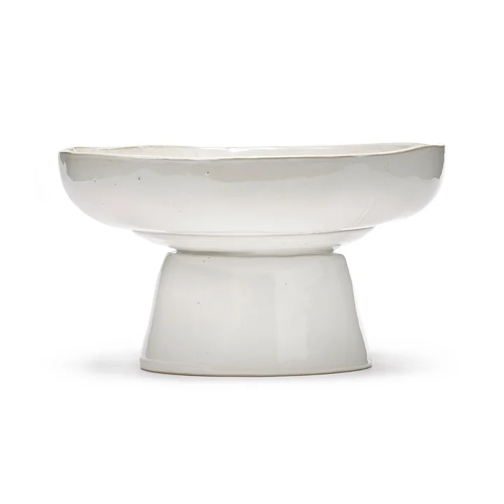 Serax - La Mère serveerschaal met voet, gebroken wit