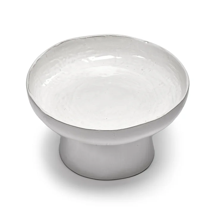 Serax - La Mère serveerschaal met voet, gebroken wit