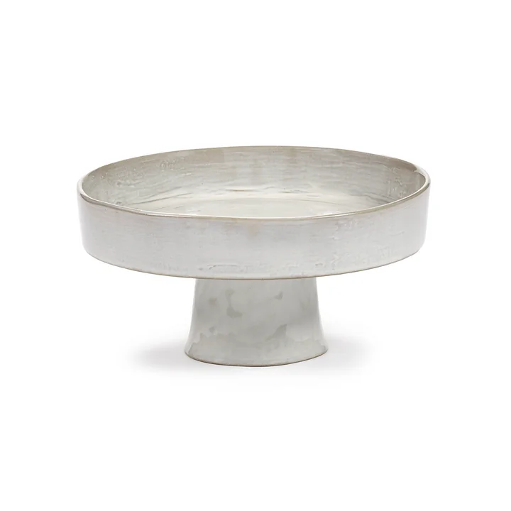 Serax - La Mère diep bord met voet L, gebroken wit