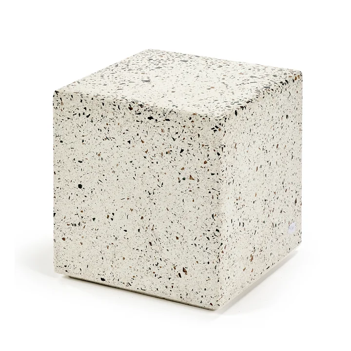 Serax - Pawn Terrazzo bijzettafel, 40 x 40 x 40 cm, wit