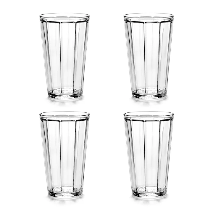 Serax - Surface longdrinkglas, transparant (set van 4)
