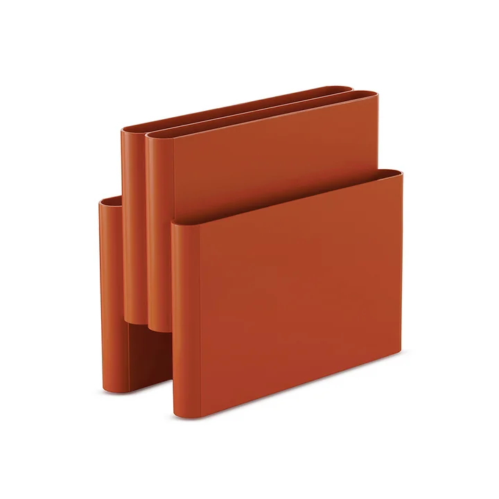 Kartell - Tijdschriftenrek met vier vakken, oranje