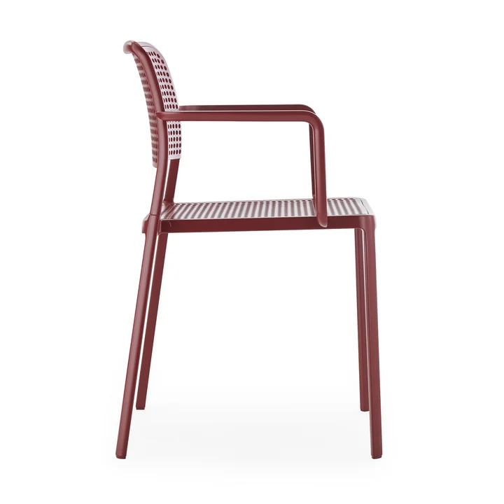 Kartell - Audrey tuinstoel, bordeaux rood