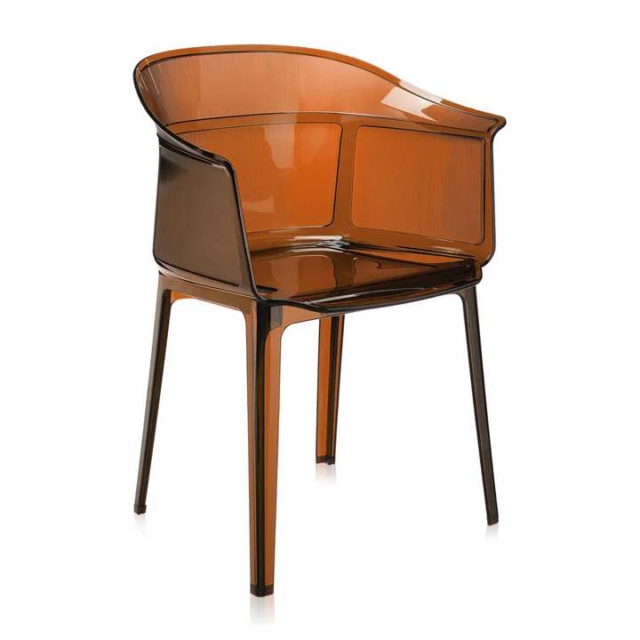 Kartell - Papyros fauteuil, barnsteen