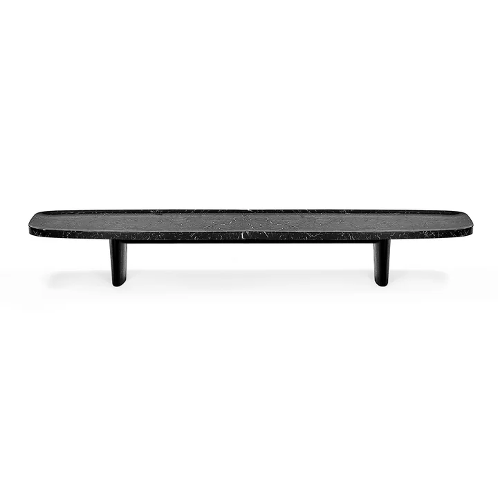 ClassiCon - Matéria salontafel, lang, 170 x 39 cm, Nero Marquina marmer / zwart