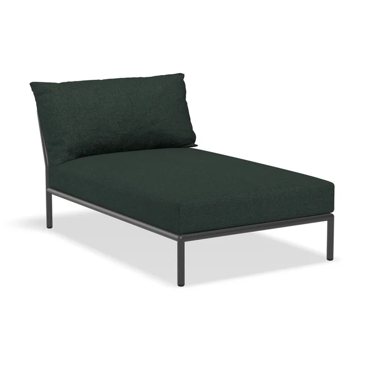 HOUE - Niveau 2 Chaise Longue, donkergrijs / alpine