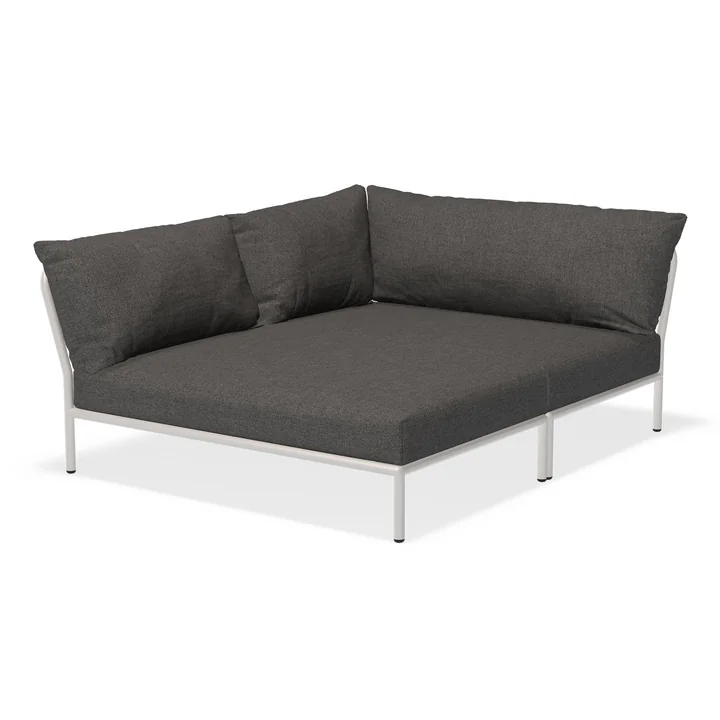 HOUE - Level 2 Cozy Sofa, links, muted white / donkergrijs basic