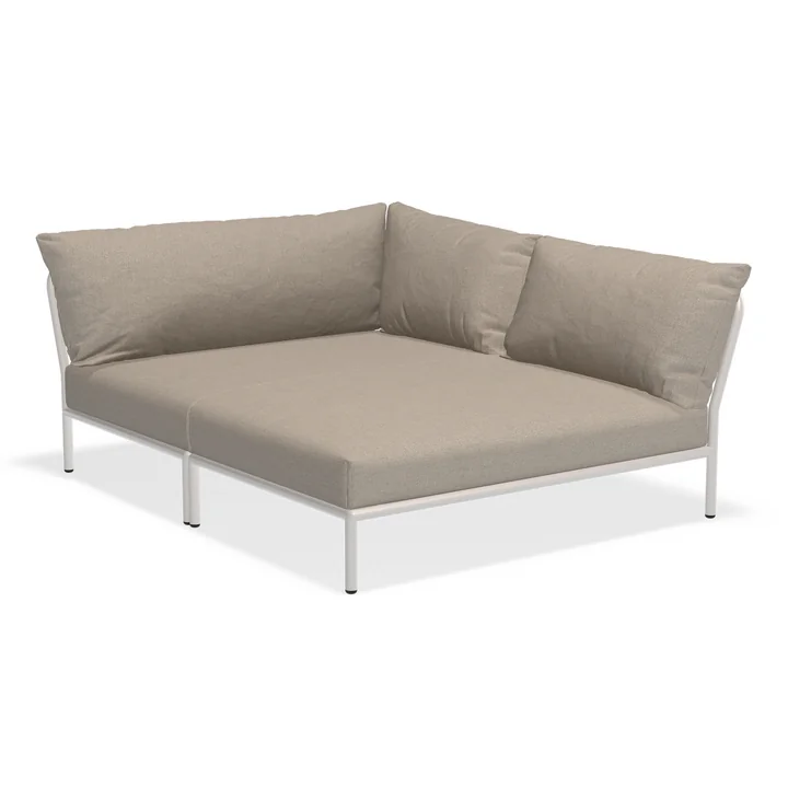HOUE - Level 2 Cozy Sofa, rechts, muted white / ash