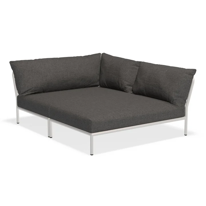 HOUE - Level 2 Cozy Sofa, rechts, muted white / donkergrijs basic