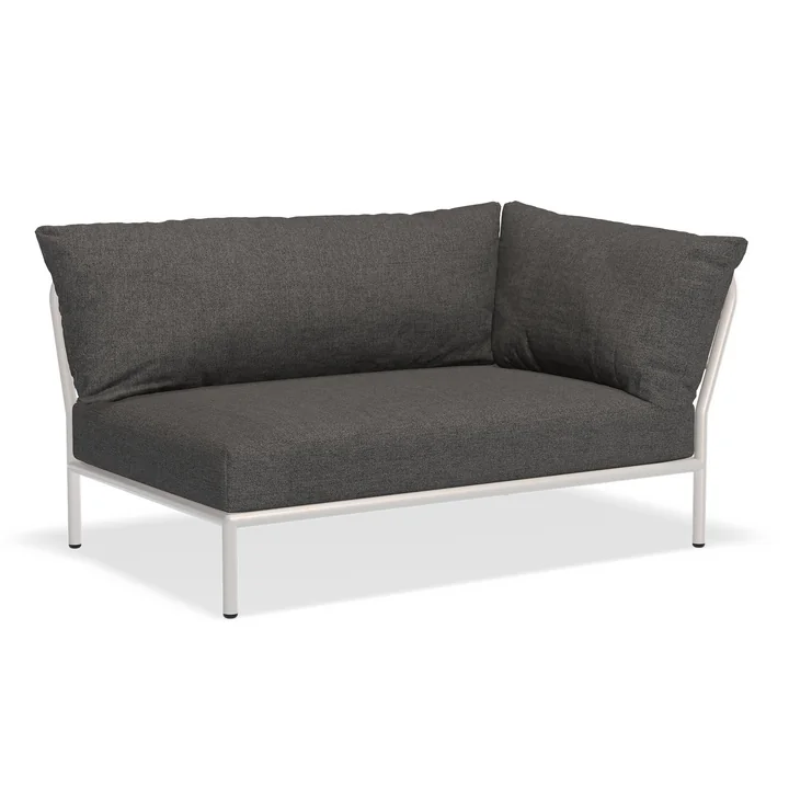 HOUE - Level 2 Sofa, rechts, muted white / donkergrijs basic
