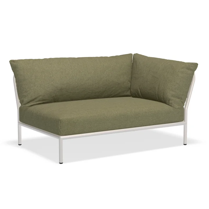 HOUE - Level 2 Sofa, rechts, muted white / leaf