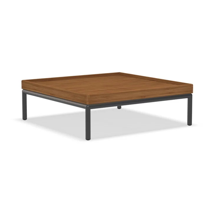 HOUE - LEVEL - LEVEL 2 Salontafel, 81 x 81 cm, bamboe / donkergrijs