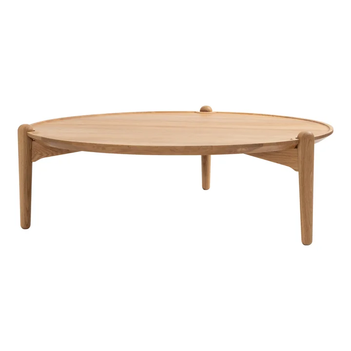 Design House Stockholm - Aria Bijzettafel laag, Ø 90 x 30 cm, eiken