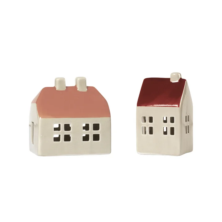 Broste Copenhagen - Bo kerstboomdecoratie, notenbruin/gerookte paprika (set van 2)