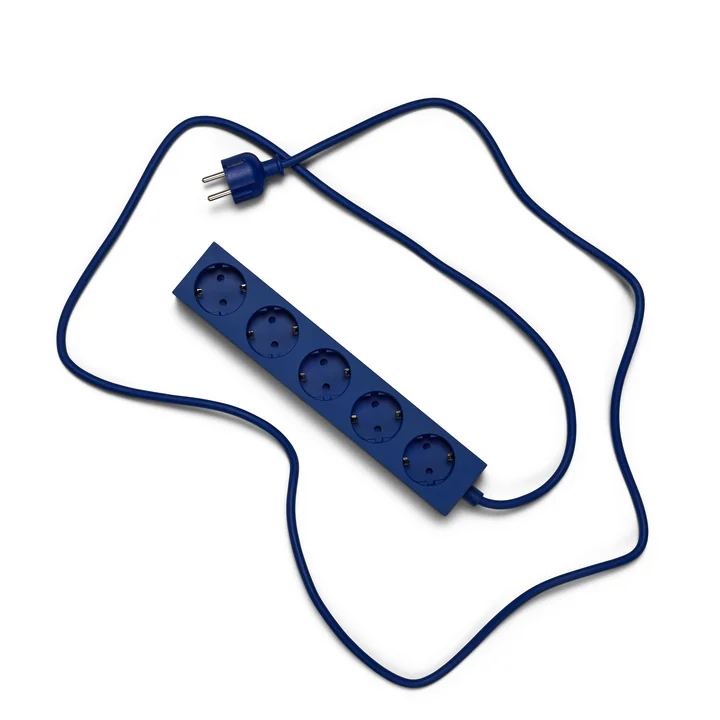 Pedestal - Power Beam, 5 meter stekkerdoos, ultra marine