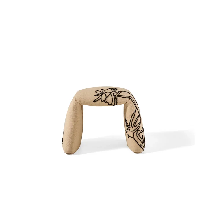 nanimarquina - Opgevouwen bankje, klein, 60 x 45 cm, bloemen