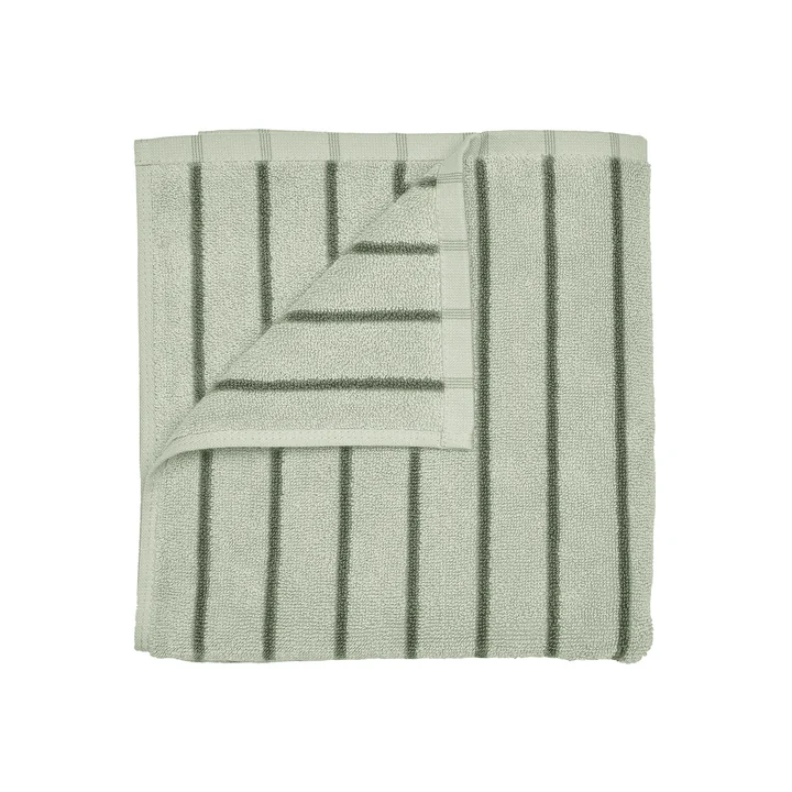 Blomus - Arto Badhanddoek, 140 x 70 cm, dunne strepen, desert sage / agave groen