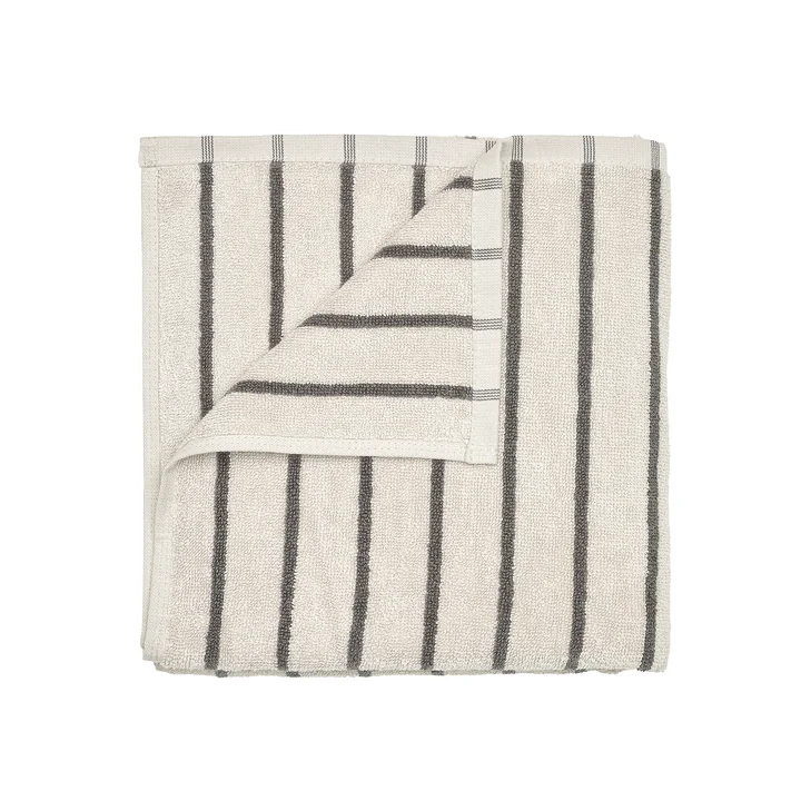 Blomus - Arto Badhanddoek, 140 x 70 cm, dunne strepen, manestraal/magneet