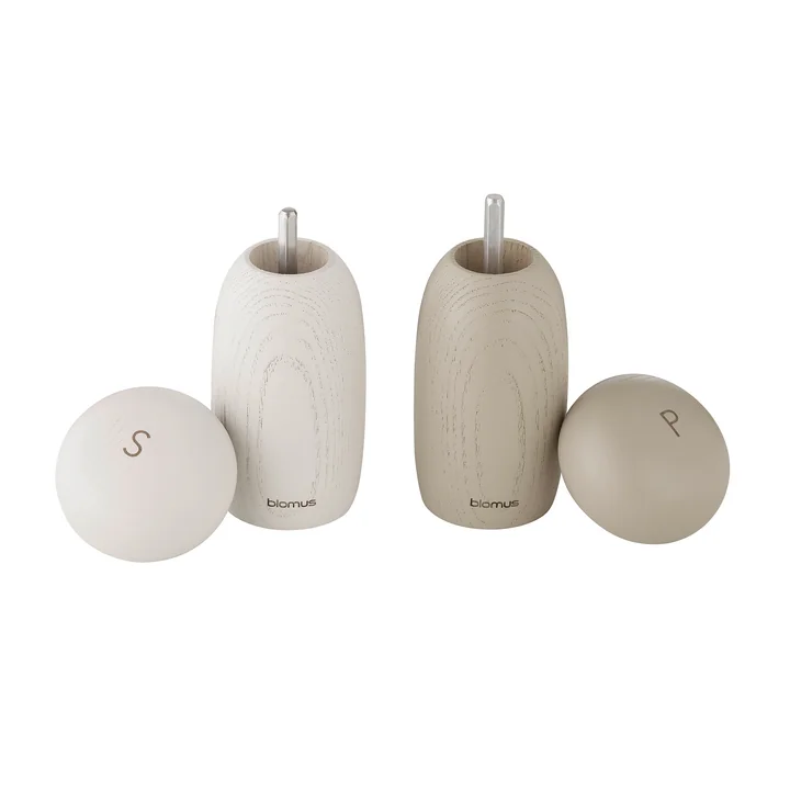 Blomus - Moli Peper- en zoutmolen, moonbeam / nomad (set van 2)
