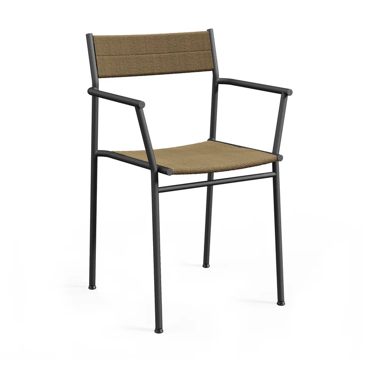 Northern - Vev fauteuil, zwart / bruin