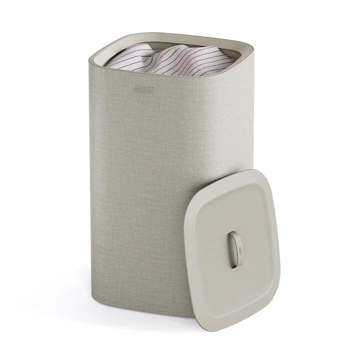 Joseph Joseph - Tota Een wasmand met één vak 60 l, ecru