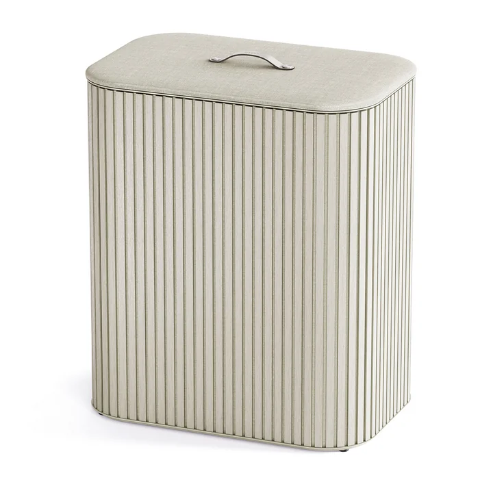 Joseph Joseph - Tota Trio Luxe wasmand met drie compartimenten 90 l, bamboe ecru