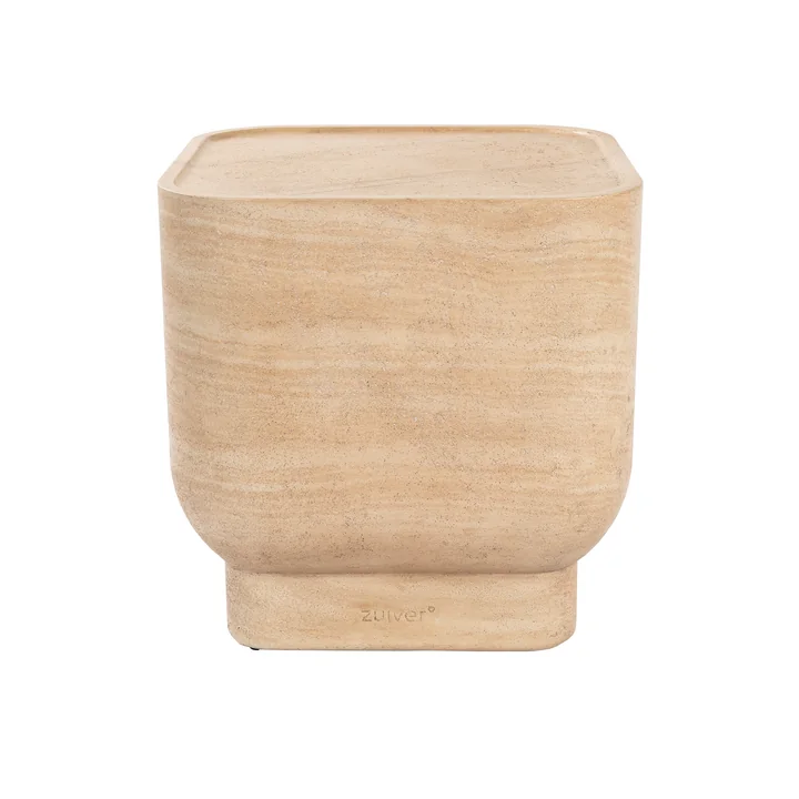 Zuiver - Noble Vierkante bijzettafel, beige