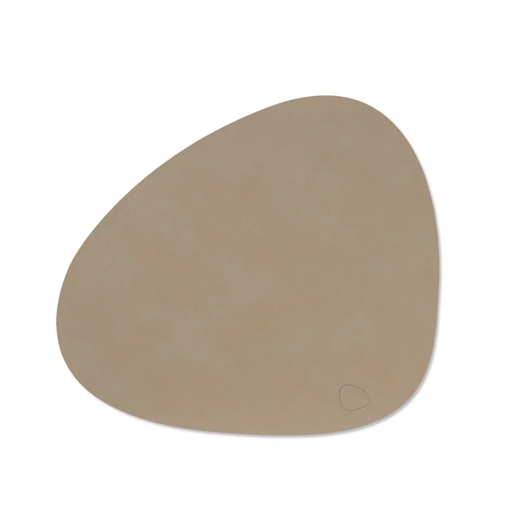 Lind DNA - Placemat Curve M, 31 x 35 cm, Nupo klei bruin